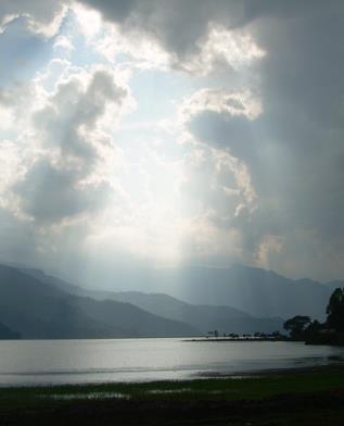 Phewa lake in Pokhara
