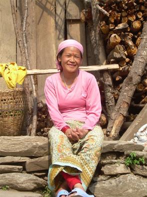 woman in Nepal
