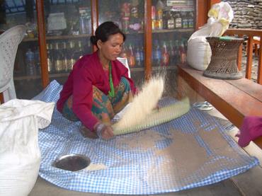 woman in Nepal
